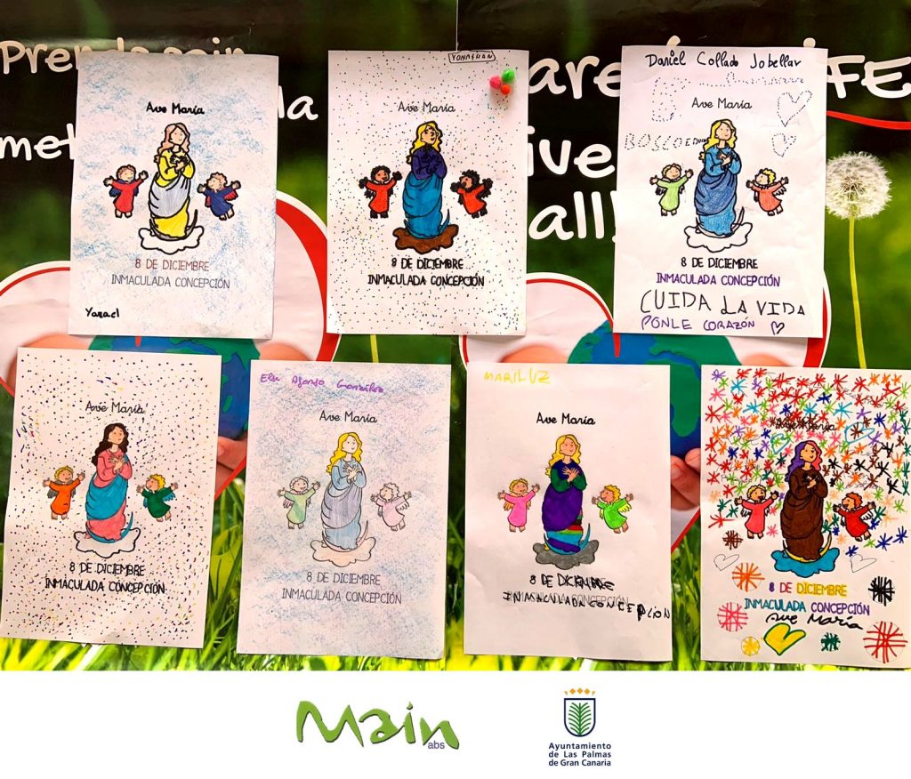 Celebración del día de la Inmaculada Concepción en Juan Soñador