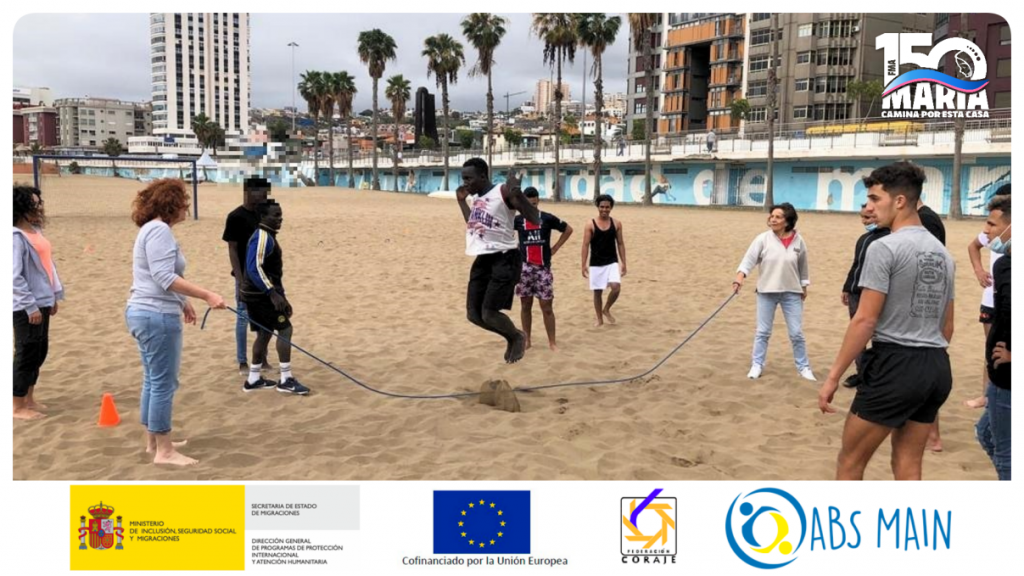 Actividades interculturales en la playa