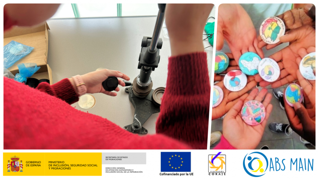 Taller de chapas en Convivencia Intercultural